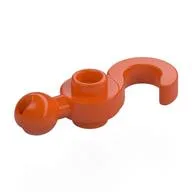 Hook with Towball, Reddish Orange