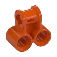 Technic Axle and Pin Connector Perpendicular Double, Reddish Orange
