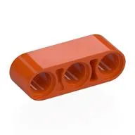 Technic Beam 1 x 3 Thick, Reddish Orange
