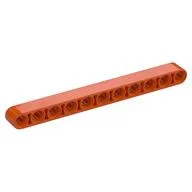 Technic Beam 1 x 11 Thick, Reddish Orange