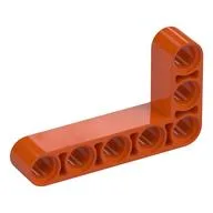 Technic Beam 3 x 5 L-Shape Thick, Reddish Orange