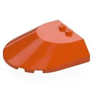 Windscreen 6 x 6 x 1 1/3, Reddish Orange