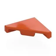 Tile 45° Cut 2 x 2 (Triangle), Reddish Orange