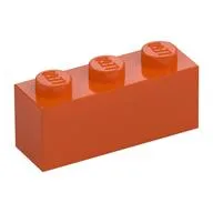 Brick 1 x 3, Reddish Orange