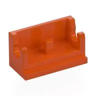 Hinge Brick 1 x 2 Base, Reddish Orange