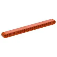 Technic Beam 1 x 13 Thick, Reddish Orange