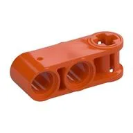 Technic Axle and Pin Connector Perpendicular 3L with 2 Pin Holes, Reddish Orange