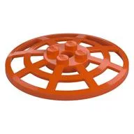 Dish 6 x 6 Inverted, Radar / Webbed [Anti-studs at 90°], Reddish Orange