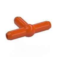 Pneumatic T-Piece (T Bar) [New Style], Reddish Orange