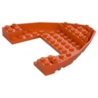 Boat Hull Section, Brick 10 x 12 x 1 with 4 x 6 Cutout, Reddish Orange