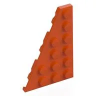 Wedge Plate 6 x 4 Left, Reddish Orange