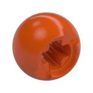 Technic Ball Joint with Through Axle Hole, Reddish Orange