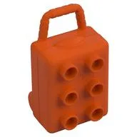Duplo Luggage, Reddish Orange