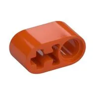 Technic Beam 1 x 2 Thick with Pin Hole and Axle Hole, Reddish Orange