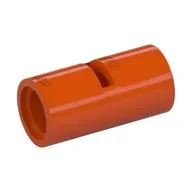Technic Pin Connector Round [Slotted], Reddish Orange