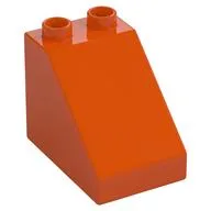 Duplo Brick 3 x 2 x 2 Slope, Reddish Orange