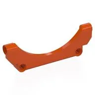 Technic Panel Car Mudguard Arched 9 x 1 x 3, Reddish Orange