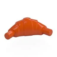 Food Croissant - Flat Ends, Reddish Orange