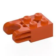 Technic Brick Special 2 x 2 with Ball Socket Wide and Axle Hole, No Arm Holes, Reddish Orange
