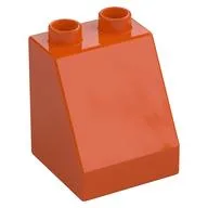 Duplo Brick 2 x 2 x 2 Slope, Reddish Orange