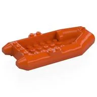 Boat / Rubber Raft / Dinghy 6 x 12, Reddish Orange