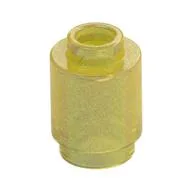 Brick Round 1 x 1 Open Stud, Opal Trans-Yellow