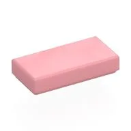 Tile 1 x 2 with Groove, Warm Pink