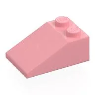 Brick Sloped 33° 3 x 2, Warm Pink