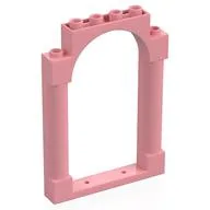 Panel 1 x 6 x 7 with 2 Columns and Arch, Warm Pink