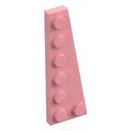 Wedge Plate 6 x 2 Right, Warm Pink