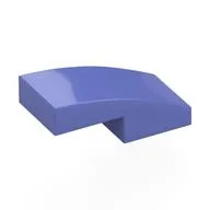 Brick Curved 2 x 1 No Studs [1/2 Bow], Blue Violet