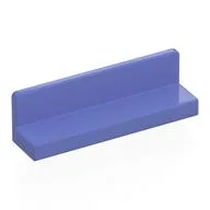 Panel 1 x 4 x 1 with Rounded Corners [Thin Wall], Blue Violet