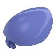 Large Figure Shoulder Cover, Armor, Round, Smooth with Bar, Blue Violet