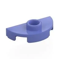 Plate Special Round 1 x 2 Half Circle with Stud (Jumper), Blue Violet
