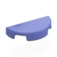 Tile Round 1 x 2 Half Circle, Blue Violet