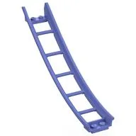 Vehicle Track, Roller Coaster Ramp Large Lower Part, 6 Bricks Elevation, Blue Violet