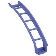 Vehicle Track, Roller Coaster Ramp Large Upper Part, 6 Bricks Elevation, Blue Violet