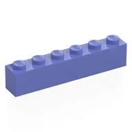 Brick 1 x 6, Blue Violet