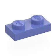 Plate 1 x 2, Blue Violet