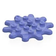 Plate Special 4 x 4 Splat Gear, 10 Teeth, Blue Violet