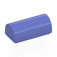Brick Curved 1 x 2 x 2/3 Double Curved Top, No Studs, Blue Violet