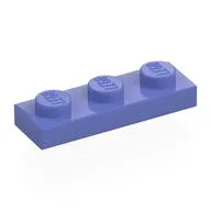 Plate 1 x 3, Blue Violet