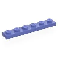 Plate 1 x 6, Blue Violet