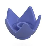 Crown / Flower / Egg Shell Half, Blue Violet