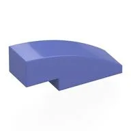 Brick Curved 3 x 1 No Studs, Blue Violet