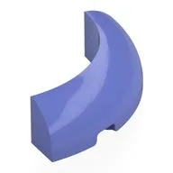 Brick Round Corner 4 x 4 x 1, Blue Violet