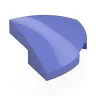 Brick Round Corner, Curved 2 x 2 x 2/3 Quarter Circle With 1 x 1 Bottom Cutout, Blue Violet