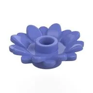 Plant, Sunflower 2 x 2 with 16 Petals, Blue Violet