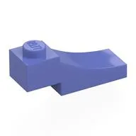 Brick Curved, 3 x 1 with 1/3 Inverted Cutout, Blue Violet