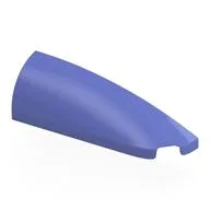 Brick Round, Curved Double 1 x 4 with Stud Notch Right, Blue Violet